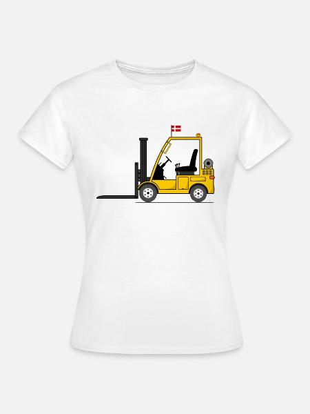 Stapler Dänemark Flagge - Frauen T-Shirt - Weiß