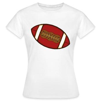 Ballsport - Frauen T-Shirt - Weiß - Vorne - AI Model Female 172 dark (172cm)