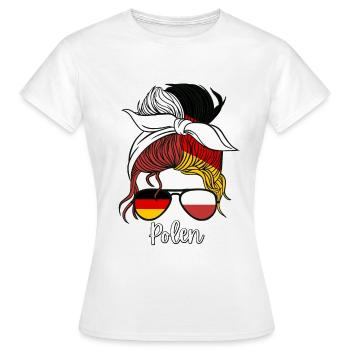 Polska dziewczyna Polen Polish Girl Women's - Women's T-Shirt - white - Front - AI Model Female 172 dark (172cm)