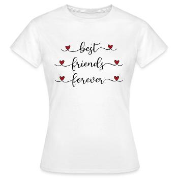 Meilleurs ami - T-shirt Femme - blanc - Devant - AI Model Female 172 dark (172cm)