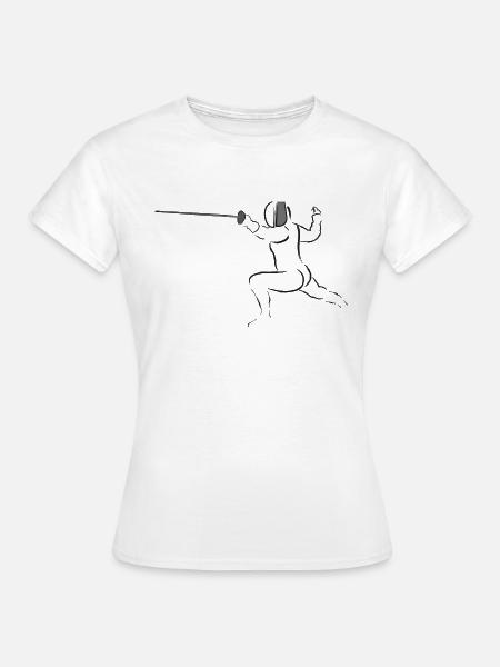 Fechten - Frauen T-Shirt - Weiß