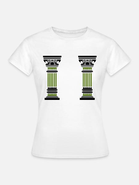 antike säule 2 - Frauen T-Shirt - Weiß