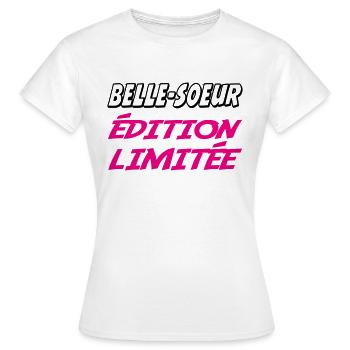 BELLE SOEUR limited edition - Women's T-Shirt - white - Front - AI Model Female 172 dark (172cm)