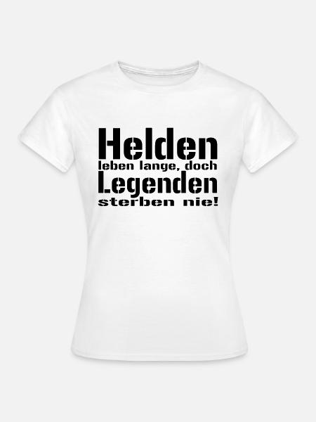 helden - Frauen T-Shirt - Weiß
