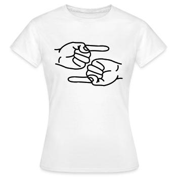 index - T-shirt Femme - blanc - Devant - AI Model Female 172 dark (172cm)