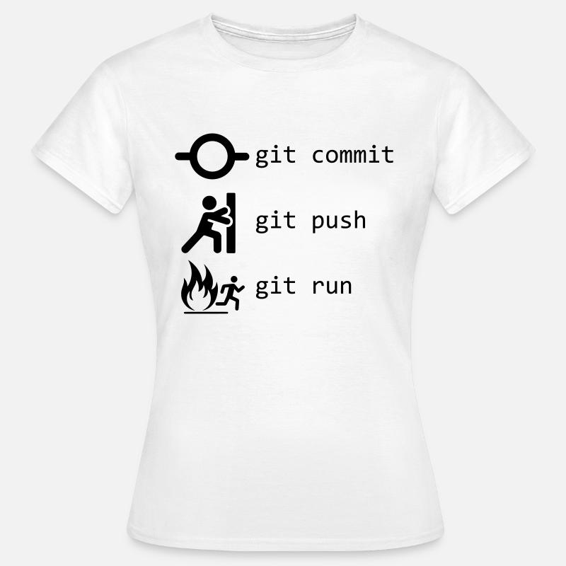 Git - Frauen T-Shirt - Weiß