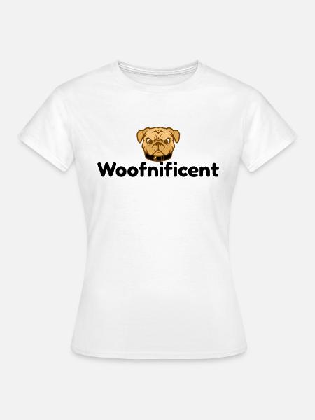 Woof Nifcent Designs - Frauen T-Shirt - Weiß