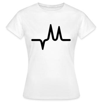 Pulse, heartbeat - Women's T-Shirt - white - Front - AI Model Female 172 dark (172cm)