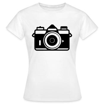 Appareil photo - T-shirt Femme - blanc - Devant - AI Model Female 172 dark (172cm)