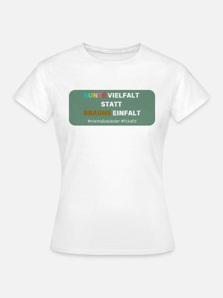 Bunte Vielfalt - Frauen T-Shirt - Weiß