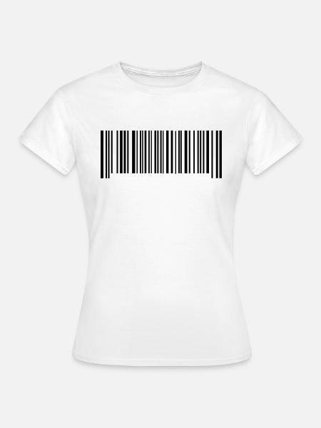 Strichcode - Frauen T-Shirt - Weiß