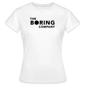 The Boring Company - Women's T-Shirt - white - Front - AI Model Female 172 dark (172cm)