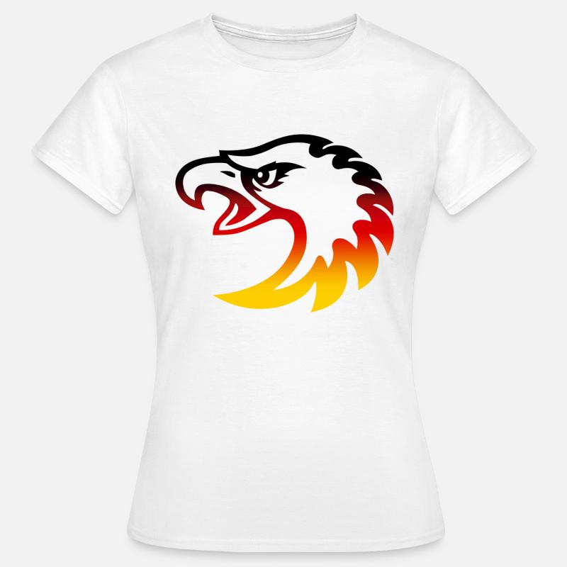 Germany eagle head - Women's T-Shirt - white