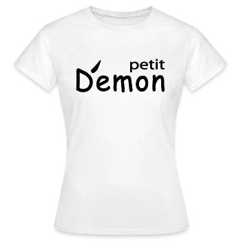Petit démon - T-shirt Femme - blanc - Devant - AI Model Female 172 dark (172cm)