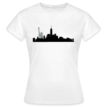 new york manhatten - Frauen T-Shirt - Weiß - Vorne - AI Model Female 172 dark (172cm)