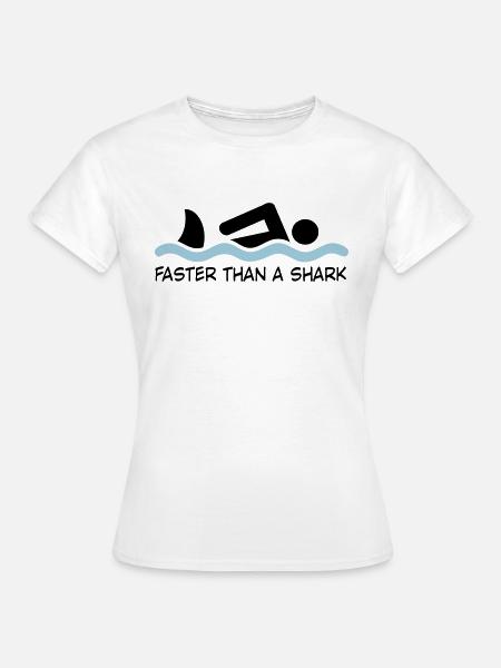 schwimmen - Frauen T-Shirt - Weiß
