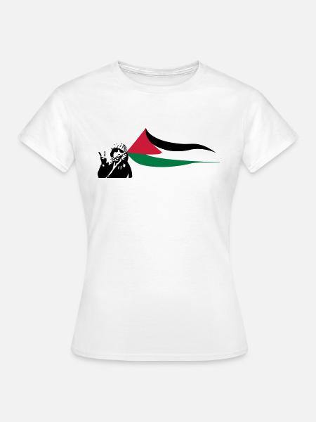 Free Palestine - Frauen T-Shirt - Weiß