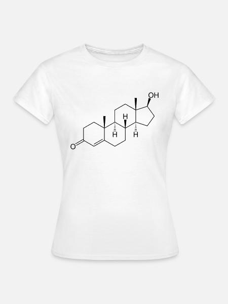 testosteron - Frauen T-Shirt - Weiß