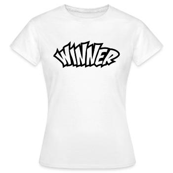 Gagnant - T-shirt Femme - blanc - Devant - AI Model Female 172 dark (172cm)