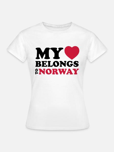 MHBT NORWAY - Frauen T-Shirt - Weiß
