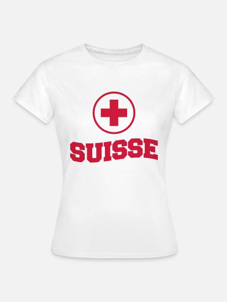 Suisse - Frauen T-Shirt - Weiß