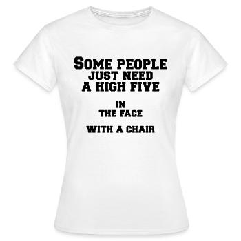 certaines personnes - T-shirt Femme - blanc - Devant - AI Model Female 172 dark (172cm)
