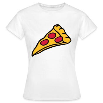 conception Pizza salami fromage - T-shirt Femme - blanc - Devant - AI Model Female 172 dark (172cm)