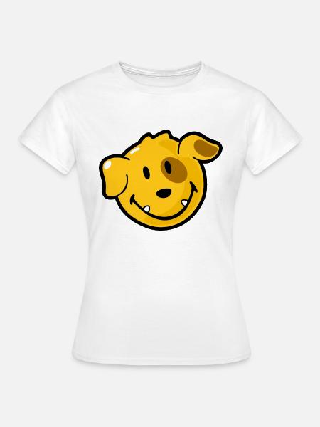 Smiley Dog - Frauen T-Shirt - Weiß