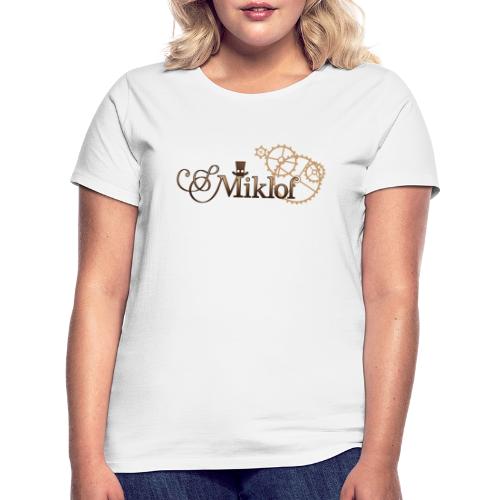 miklof logo gold wood gradient 3000px - Women's T-Shirt