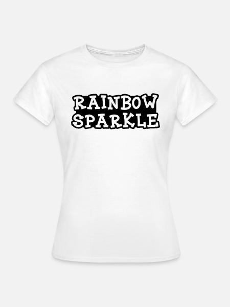 Rainbow Sparkle - Frauen T-Shirt - Weiß