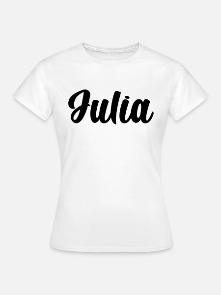 Julia - Frauen T-Shirt - Weiß