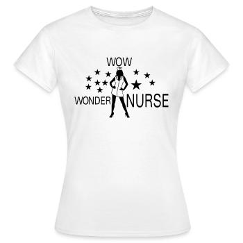 Nurse Krankenschwester Corona - Women's T-Shirt - white - Front - AI Model Female 172 dark (172cm)