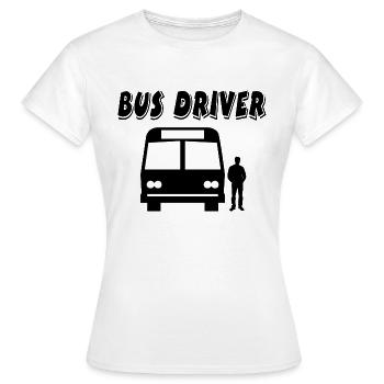 Bus - T-shirt Femme - blanc - Devant - AI Model Female 172 dark (172cm)