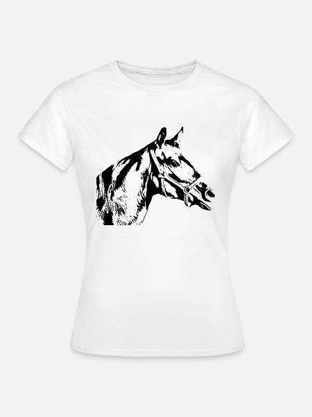Pferd - Frauen T-Shirt - Weiß