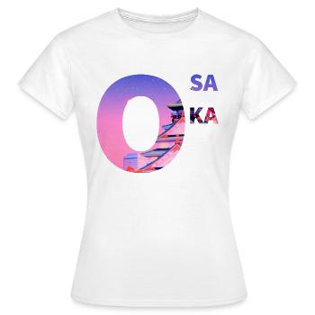 Osaka - Frauen T-Shirt - Weiß - Vorne - AI Model Female 172 dark (172cm)