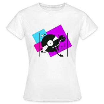 Platines colorées5 - T-shirt Femme - blanc - Devant - AI Model Female 172 dark (172cm)
