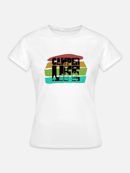 Camper Life - Frauen T-Shirt - Weiß