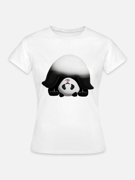 Panda Finger 3D - Frauen T-Shirt - Weiß