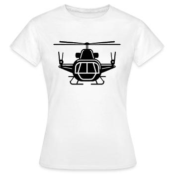 Hubschrauber - Frauen T-Shirt - Weiß - Vorne - AI Model Female 172 dark (172cm)