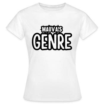 mauvais genre - T-shirt Femme - blanc - Devant - AI Model Female 172 dark (172cm)