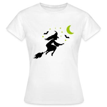 hexe silhouette - Frauen T-Shirt - Weiß - Vorne - AI Model Female 172 dark (172cm)