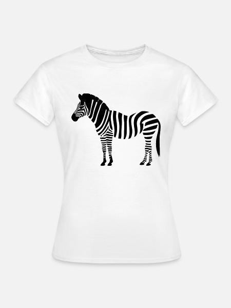Kleines Zebra - Frauen T-Shirt - Weiß