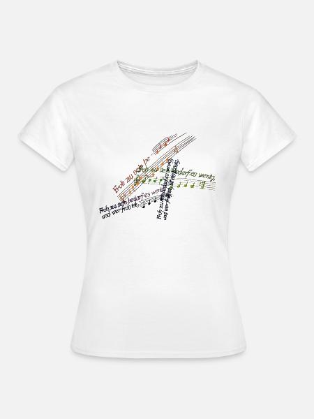 Froh zu sein bedarf es wenig und wer froh ist ... - Frauen T-Shirt - Weiß