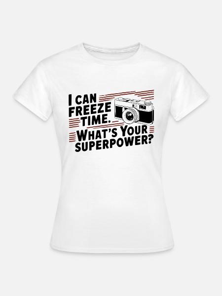 Fotograaf - plezier over fotografie - Vrouwen T-shirt - wit
