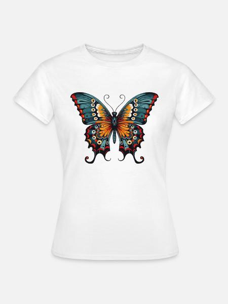 Schmetterling - Frauen T-Shirt - Weiß