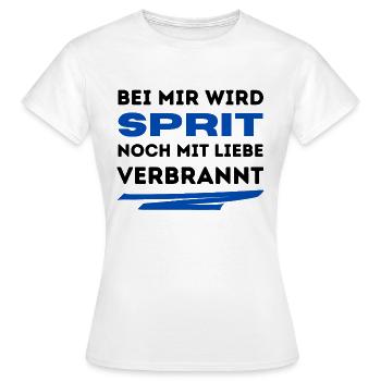 Sprit mit Liebe - Frauen T-Shirt - Weiß - Vorne - AI Model Female 172 dark (172cm)