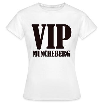 VIP Müncheberg - Frauen T-Shirt - Weiß - Vorne - AI Model Female 172 dark (172cm)