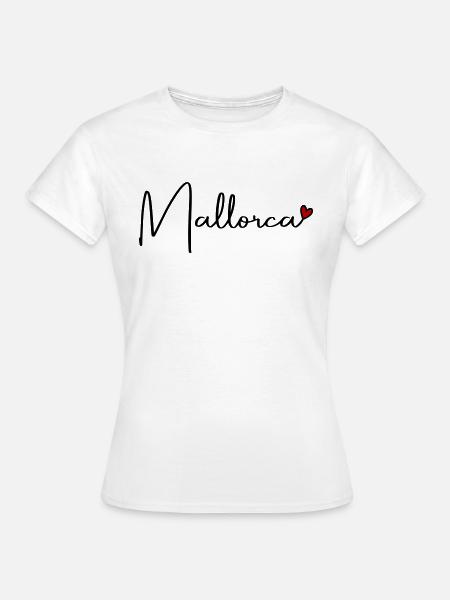 Mallorca Herz - Frauen T-Shirt - Weiß