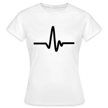 pulse - Frauen T-Shirt - Weiß - Vorne - AI Model Female 172 dark (172cm)