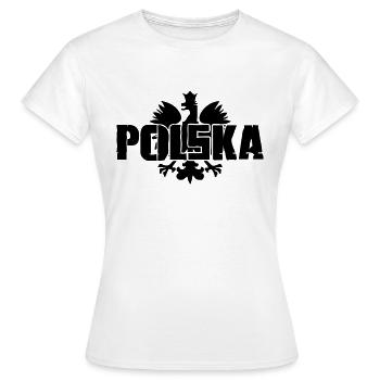 polska - Frauen T-Shirt - Weiß - Vorne - AI Model Female 172 dark (172cm)